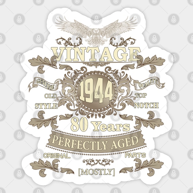 Timeless Treasures- Vintage Ornaments as a Thoughtful 80th Birthday Gift for Him Sticker by KrasiStaleva